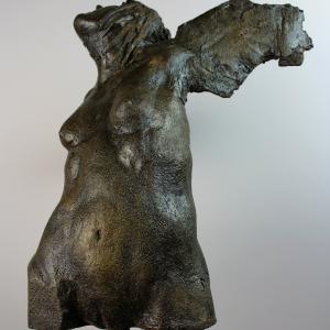 Ange blessé 6: grès oxydation à froid H38x35x28 cm 