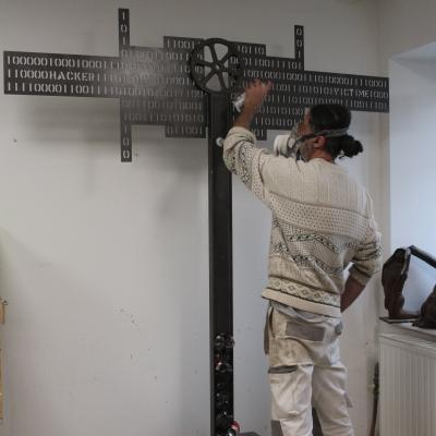 mise en peinture structure métal