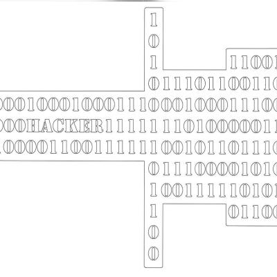 plan numérique détails pour la découpe laser