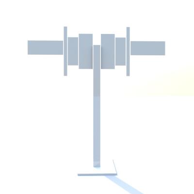 plan numérique de la structure futur en métal 